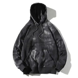 Sudadera con Capucha Extra Grande, Estilo Vintage, Lavado Ácido, Personalizada, de Algodón Grueso, Ropa Urbana de Invierno, Ecológica, Transpirable, 220g, para Hombre - Product Image 2