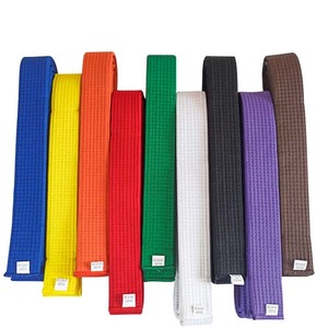 Wholesale Custom Logo Durable Breathable Lightweight Martial <b>Arts</b> Belt Unisex for Karate Kyokushin Judo BJJ Taekwondo - Product Image 1