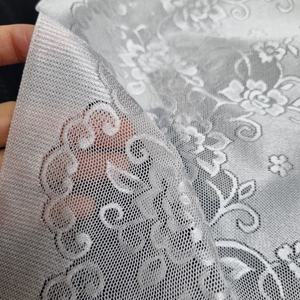 Tissu en dentelle extensible florale 34 cm en nylon et élasthanne, maille personnalisable, poids moyen, pour lingerie, robes de mode, doux et respirant - Product Image 3