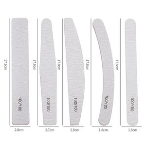 Lima de Uñas de Doble Cara Reutilizable con Grano 100/180, Herramienta de Manicura para el Cuidado de las Uñas - Product Image 1