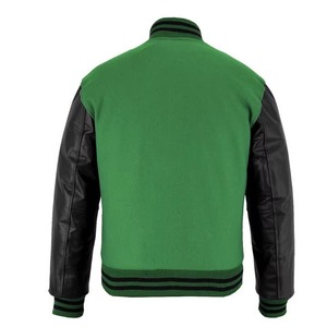 OEM Manufacturer's 2025 Custom Baseball Letterman Varsity <b>Jacket</b> for <b>Men</b> High Quality with Embroidery <b>Leather</b> Sleeves for Winter - Product Image 3