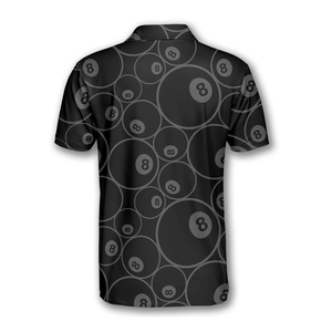 Customized Men's Pool Table Sportswear Snooker Polo Shirts With Printed Billiard Team Design For Tournament Use - Product Image 3