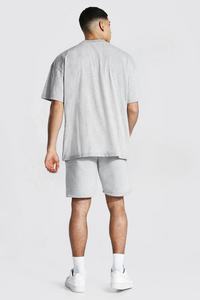 Conjunto de sudadera y pantalones cortos con capucha para hombre, de algodón y poliéster, conjunto de verano, 2021 - Product Image 2