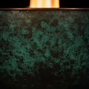 Handmade Hammered Copper <b>Fire</b> Bowl | Verdigris Patina | <b>Outdoor</b> <b>Fire</b> Pit | Garden Decor | DiJaCopper - Product Image 4