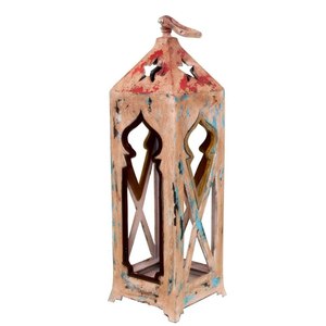 Portavelas Metálico Estilo Rústico Vintage, Decoración Navideña para el Hogar, Resistente al Calor, Linterna para Interiores/Exteriores, Tamaño Personalizable - Product Image 4