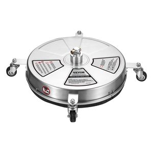 Nettoyeur haute pression de 18 pouces avec nettoyeur de surface en acier inoxydable, 4000 PSI max, raccord rapide 1/4 po, roues pour le nettoyage du béton - Product Image 1