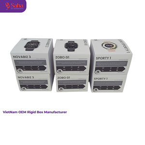 Fabricant OEM au Vietnam, boîte en papier rigide personnalisée de haute qualité pour montre connectée et produits numériques - Product Image 6
