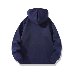 Sweat-shirt à capuche surdimensionné pour homme, doublé polaire, décontracté, pour l'hiver, coupe classique, couleur unie, tricoté, manches longues 2027 - Product Image 4
