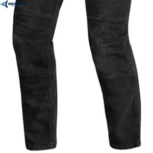 Men's Motorcycle Safety Jeans Aramid Reinforced Denim Riding Pants with CE <b>Knee</b> Protectors - Product Image 5