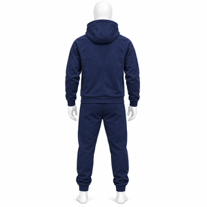 Ensemble survêtement streetwear 2026 personnalisé avec logo et broderie, pantalon de survêtement à manches oversize, 100 % coton - Product Image 4