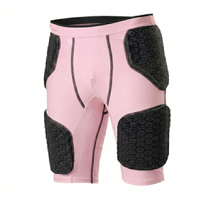 Pantalones Cortos de Fútbol Acolchados para Hombre, Cintura Elástica Ajustada, Color Sólido, Equipo de Protección para Adultos, Ropa Deportiva para Todas las Temporadas - Product Image 6
