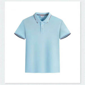 T-shirts pour hommes en coton respirant de couleur unie, décontractés, coupe ample, ajustés, personnalisables, polos en coton pour hommes - Product Image 5