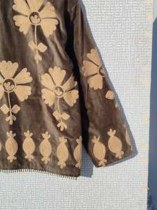 Handmade Suzani Embroidered Cotton Quilted Jacket Vintage Bohemian <b>Winter</b> Outerwear - Product Image 6