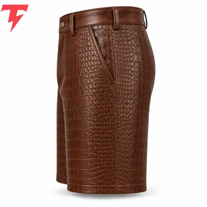 Premium Men <b>Leather</b> <b>Shorts</b> Feature Smooth Material Comfortable Movement And Reliable Quality For Casual & Everyday Fashion Wear - Product Image 3