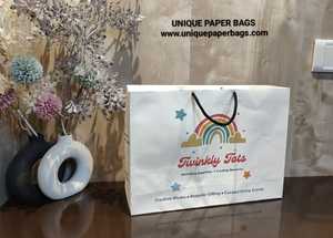 Wholesale Custom Logo <b>Paper</b> Gift Bags Premium White <b>Paper</b> Shopping Bags with Rope Handles for Gift and Retail Packaging - Product Image 3