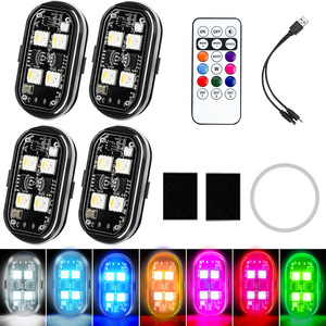 Luci Stroboscopiche RGB TCYATO, Luci <span class=keywords><strong>LED</strong></span> Wireless di Posizionamento <span class=keywords><strong>per</strong></span> Moto, Aerei, Elicotteri, Fari <span class=keywords><strong>LED</strong></span> di Avvertimento <span class=keywords><strong>per</strong></span> <span class=keywords><strong>Auto</strong></span> - Product Image 2