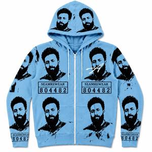Sudadera con Capucha y Cremallera para Hombre SEAMREWEAR, Diseño Urbano con Estampado Completo, Corte Regular, Tejido de Poliéster, Ropa de Otoño - Product Image 3