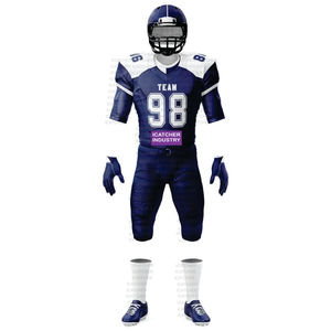Custom Heat-Transfer Printed American Football Jersey with Tackle Twill Embroidery Short Sleeve <b>Padded</b> Pants - Product Image 2