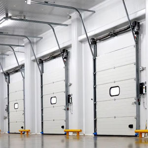 Système de porte sectionnelle industrielle automatique de haute qualité pour entrepôt, usine, <span class=keywords><strong>garage</strong></span> et sécurité commerciale - Product Image 6