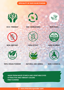 Poudre de couleur fluorescente vive |   Réactif aux rayons UV, non toxique, biodégradable, imperméable, sûr pour les fêtes de Thanksgiving en extérieur - Product Image 4