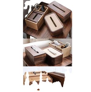 Porta Cajas de Pañuelos de Madera para Sala de Estar, Hecho de Madera Natural, Estuche Decorativo para Pañuelos - Product Image 1