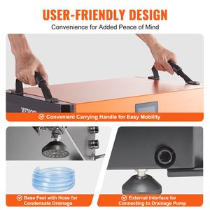 Deshumidificador Comercial de Gran Capacidad de 190 Pintas para Espacios Reducidos, Sótanos, Almacenes y Sitios de Trabajo con Manguera de Drenaje - Product Image 6