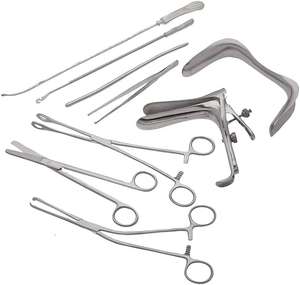 Kit Básico de Obstetricia y Ginecología para Parto, 9 Piezas, Instrumentos Quirúrgicos Médicos de Acero Inoxidable, Esterilizables, en Caja, por Dentavex - Product Image 3