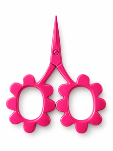 Ciseaux à fleurs à poignée personnalisée, logo sur mesure, jaune rose, outils de broderie et de couture, emballage personnalisé, OEM - Product Image 2