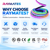 Bande LED adressable WS2811 SPI RGB IC 24V 720 LED/m 12mm avec garantie de 3 ans pour éclairage d'affichage intelligent KTV/Bar/Club