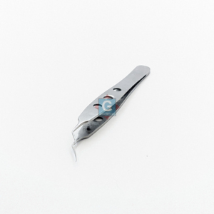 Forceps Kelman McPherson à mâchoires angulées de 8 mm, instrument chirurgical en acier inoxydable, outil ophtalmique manuel, certifié CE - Product Image 2