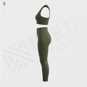 Ensemble de yoga pour femmes, vêtements de fitness, soutien-gorge de sport, leggings, vêtements de sport sans couture, vêtements de sport athlétiques, vêtements d'entraînement, équipement de sport - Product Image 3