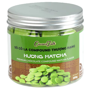 Precio de Oferta: Botones de Chocolate Compuesto para Exportación, Fabricación OEM/ODM, Galletas de Panadería, Botones de Chocolate Matcha HALAL con Cacao - Product Image 1