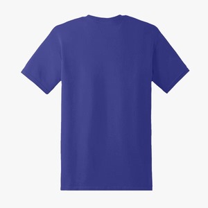 เสื้อยืดคอกลมแขนสั้นสีกรมท่าเข้มสำหรับผู้ชาย ทรงปกติ สวมใส่สบาย สีพื้น ย้อมสีเรียบ ระบายอากาศได้ดี ผ้าเจอร์ซีย์ถักน้ำหนัก 180 กรัม ทำจากผ้าฝ้าย - Product Image 6