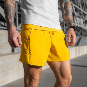 Pantalones cortos deportivos OEM de doble capa con cremallera, para gimnasio, fitness, ejercicio, 2 en 1, para hombre - Product Image 6