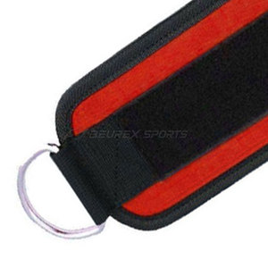 Correas de tobillo de neopreno de alta calidad con anillos resistentes para máquinas de gimnasio, extensiones de piernas y entrenamiento físico profesional. - Product Image 6