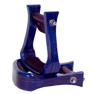 Étriers de course de barils Tough Tack Western Saddle en bois avec revêtement en caoutchouc, quincaillerie en laiton de 2 pouces, design rayé, lot de 2 - Product Image 4