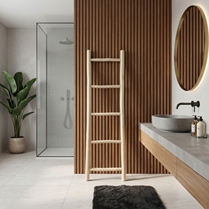 Escalera Decorativa de Madera de Teca, Soporte para Toallas y Mantas, Hecho a Mano en Bali, Mueble Decorativo para Interiores del Hogar - Product Image 2