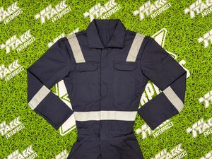 Hi Vis Reflective <b>Waterproof</b> 100% Cotton Safety Clothing Custom Design Men's Winter <b>Working</b> Coveralls Full Body Overall Workwear - Product Image 4