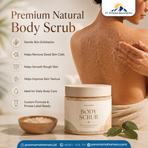 Gommage corporel personnalisé à marque privée, exfoliant, aux ingrédients botaniques, pour les marques de soins personnels - Product Image 2