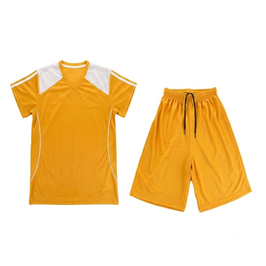 Uniformes Deportivos Escolares para Niños, Unisex, 100% Poliéster, Jersey Verde, Camisetas de Educación Física con Pantalones Cortos - Product Image 1