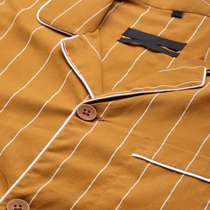 ผ้าซาตินคอตตอน 100% ขายส่ง ระบายอากาศ แห้งเร็ว เสื้อแขนราแกลนผู้ชาย ชุดนอนปรับแต่งได้ - Product Image 2