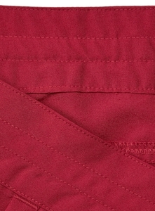 Shorts tricotés rouges à fleurs pour femmes avec cordon de serrage à la taille et poches, coupe décontractée, respirant, séchage rapide, taille basse - Product Image 5