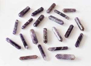 Últimos Lanzamientos: Cristales de Amatista Pulidos con Doble Punta de Lápiz para Decoración y Regalos - Product Image 6