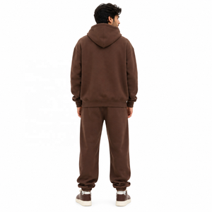 Conjunto de Sudadera con Capucha Oversize y Pantalones Jogger para Hombre, de Forro Polar Grueso, Proveedor Mayorista OEM ODM - Product Image 3