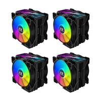 Kit de refroidissement CPU Snowman BM6000 Dual RGB - 6 caloducs, ventilateurs PWM, synchronisation ARGB, base en cuivre, contrôle avancé de la température pour LGA1700