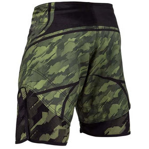 Shorts de boxe et de MMA pour hommes, style streetwear, imprimés par transfert thermique, personnalisables en gros, avec tissu respirant à séchage rapide - Product Image 3