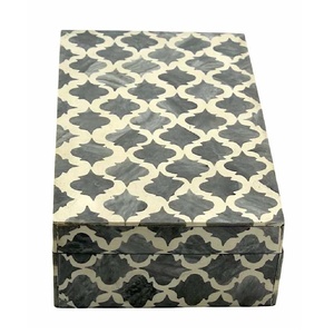 Hot Selling Moroccan Patterns Bone Inlay Jewelry <b>Box</b> Bone Decorative Storage <b>Box</b> Bone Inlay Jewelry <b>Trinket</b> <b>Box</b> - Product Image 2