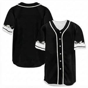 Camiseta de Béisbol con Estampado Digital Personalizado de Primera Calidad, 100% Poliéster, Nombre del Equipo y Número Personalizados, Cuello en V, Mangas Cortas, Malla Transpirable - Product Image 1