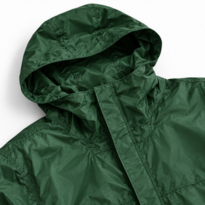 Chaqueta Cortavientos Impermeable de Nailon Ligera con Capucha, Cremallera Completa y Solapa para Tormentas, Ropa de Lluvia para Exteriores con Impresión de Logotipo Personalizado - Product Image 4