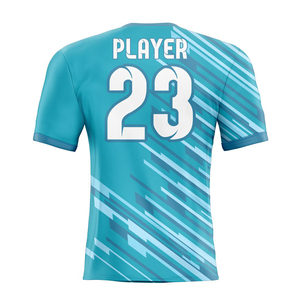 เสื้อฟุตบอลมืออาชีพ ชุดแข่งฟุตบอล แบบกำหนดเอง ชุดทีม ซับลิเมชั่น โพลีเอสเตอร์ รับผลิตแบบ OEM ODM ขายส่ง ผู้ผลิตเสื้อผ้าฟุตบอลชาย - Product Image 3